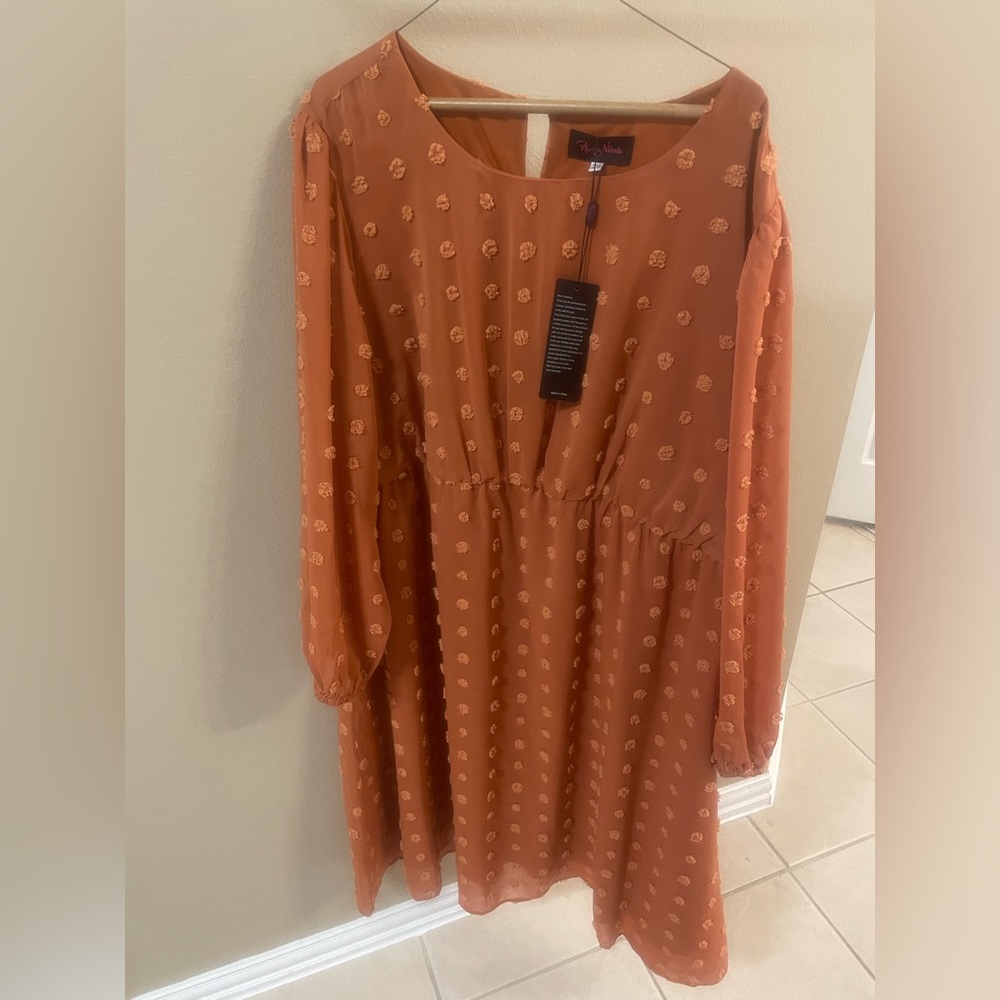 Never worn burnt orange dress